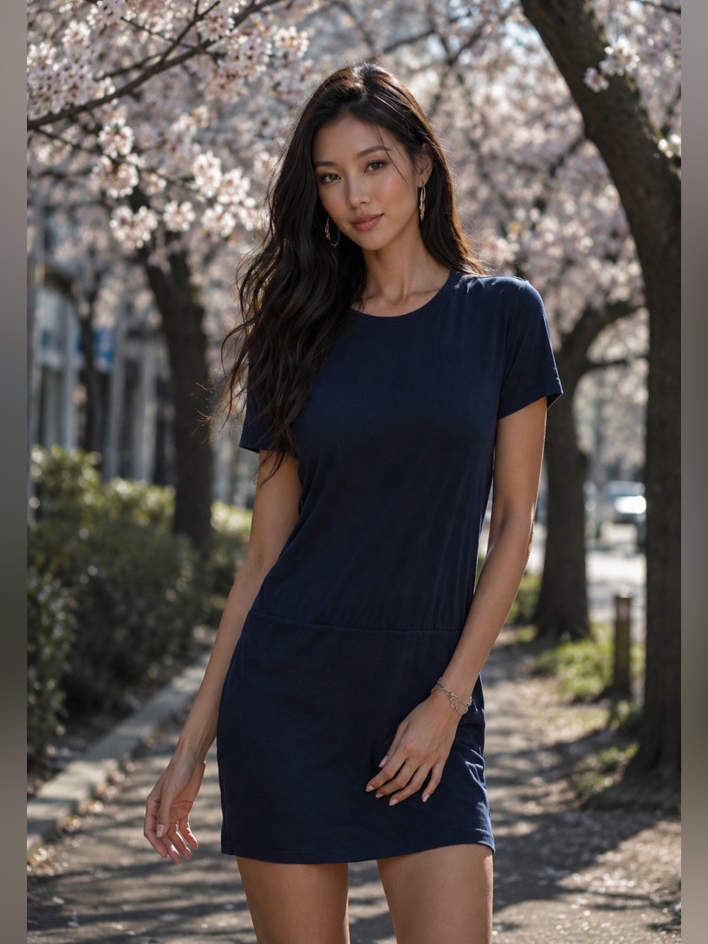 James Perse Navy Blue Dress